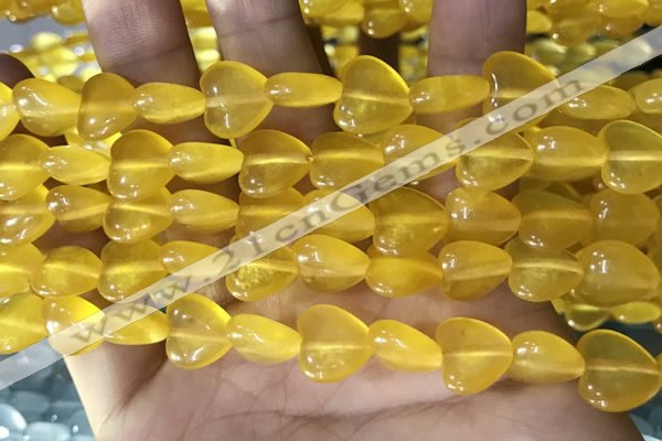 CCN5931 15 inches 12*12mm heart candy jade beads Wholesale