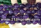 CCN5949 15 inches 14*14mm heart candy jade beads Wholesale