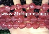 CCN5951 15 inches 14*14mm heart candy jade beads Wholesale