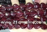 CCN5953 15 inches 14*14mm heart candy jade beads Wholesale