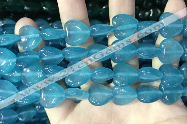 CCN5955 15 inches 14*14mm heart candy jade beads Wholesale