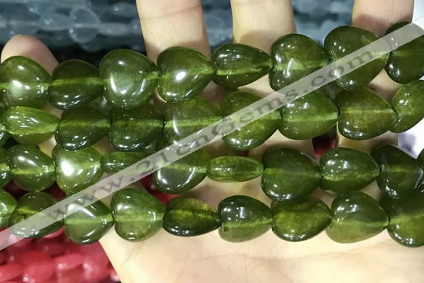 CCN5957 15 inches 14*14mm heart candy jade beads Wholesale
