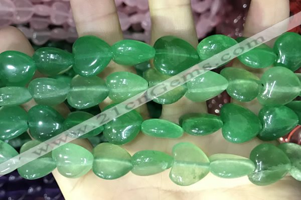 CCN5958 15 inches 14*14mm heart candy jade beads Wholesale