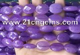 CCN5968 15 inches 13*18mm faceted oval candy jade beads