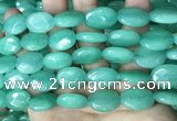 CCN5973 15 inches 13*18mm faceted oval candy jade beads