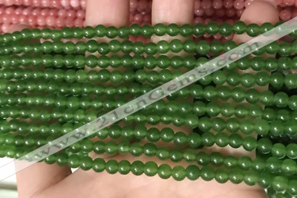 CCN6000 15.5 inches 4mm round candy jade beads Wholesale