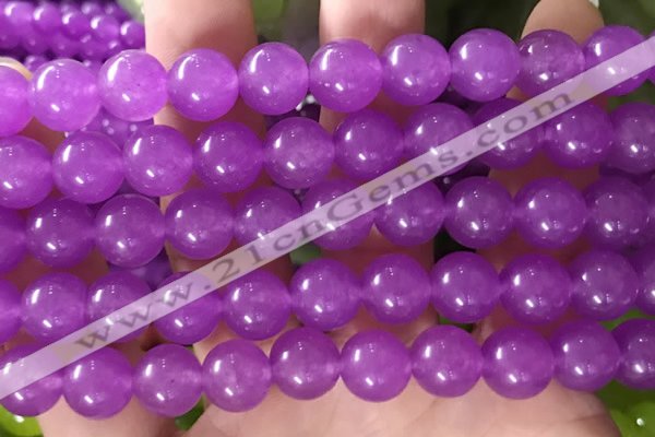 CCN6065 15.5 inches 8mm round candy jade beads Wholesale