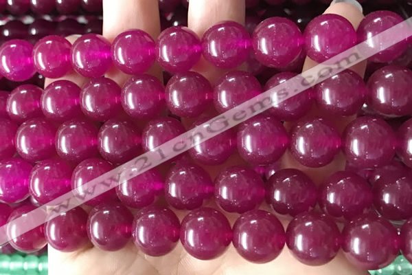 CCN6075 15.5 inches 12mm round candy jade beads Wholesale