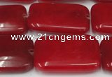 CCN612 15.5 inches 20*30mm rectangle candy jade beads wholesale