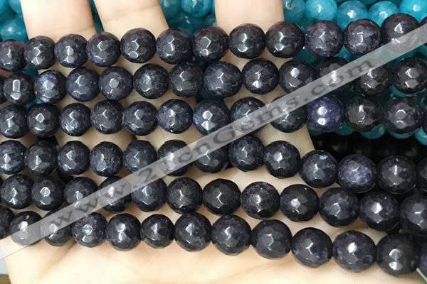 CCN6300 15.5 inches 8mm faceted round candy jade beads Wholesale