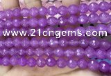 CCN6306 15.5 inches 8mm faceted round candy jade beads Wholesale