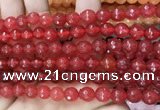 CCN6307 15.5 inches 8mm faceted round candy jade beads Wholesale