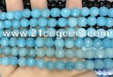 CCN6313 15.5 inches 8mm faceted round candy jade beads Wholesale