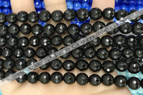 CCN6314 15.5 inches 8mm faceted round candy jade beads Wholesale