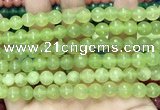 CCN6322 15.5 inches 8mm faceted round candy jade beads Wholesale