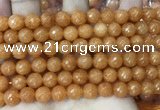 CCN6346 6mm, 8mm, 10mm, 12mm & 14mm faceted round candy jade beads