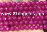 CCN6347 6mm, 8mm, 10mm, 12mm & 14mm faceted round candy jade beads