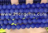 CCN6368 15.5 inches 6mm, 8mm, 10mm & 12mm round matte candy jade beads