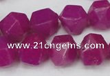 CCN665 15.5 inches 15*15mm faceted nuggets candy jade beads