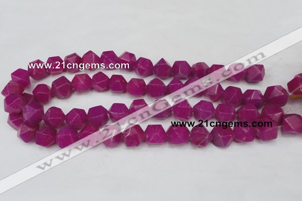 CCN665 15.5 inches 15*15mm faceted nuggets candy jade beads