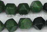 CCN667 15.5 inches 15*15mm faceted nuggets candy jade beads