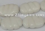 CCN680 15.5 inches 15*23mm carved oval candy jade beads wholesale