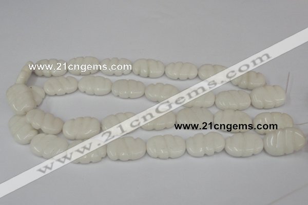 CCN680 15.5 inches 15*23mm carved oval candy jade beads wholesale