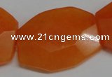 CCN696 15.5 inches 30*40mm faceted octagonal candy jade beads