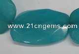 CCN710 15.5 inches 30*40mm faceted trapezoid candy jade beads