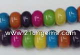 CCN722 15.5 inches 8*12mm rondelle candy jade beads wholesale