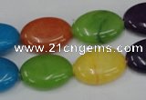 CCN725 15.5 inches 13*18mm oval candy jade beads wholesale