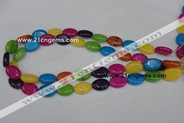 CCN725 15.5 inches 13*18mm oval candy jade beads wholesale
