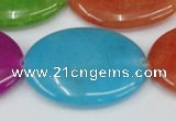 CCN726 15.5 inches 25*35mm oval candy jade beads wholesale