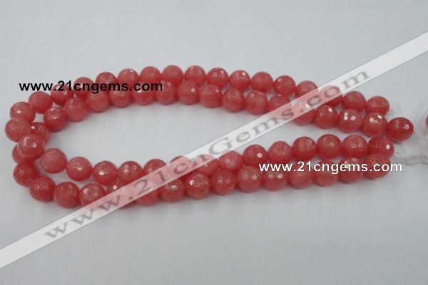 CCN753 15.5 inches 4mm faceted round candy jade beads wholesale