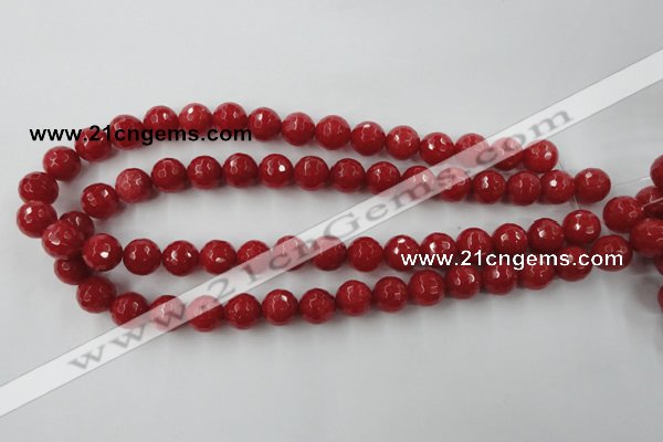 CCN756 15.5 inches 4mm faceted round candy jade beads wholesale