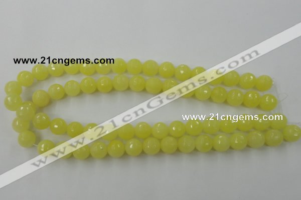 CCN759 15.5 inches 4mm faceted round candy jade beads wholesale