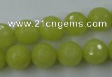 CCN760 15.5 inches 4mm faceted round candy jade beads wholesale