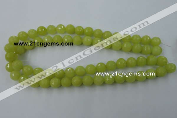 CCN760 15.5 inches 4mm faceted round candy jade beads wholesale