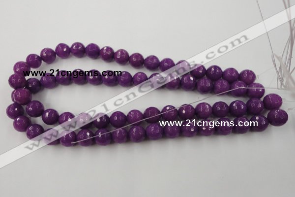 CCN762 15.5 inches 4mm faceted round candy jade beads wholesale