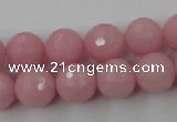 CCN769 15.5 inches 6mm faceted round candy jade beads wholesale