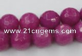 CCN772 15.5 inches 6mm faceted round candy jade beads wholesale