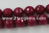 CCN774 15.5 inches 6mm faceted round candy jade beads wholesale