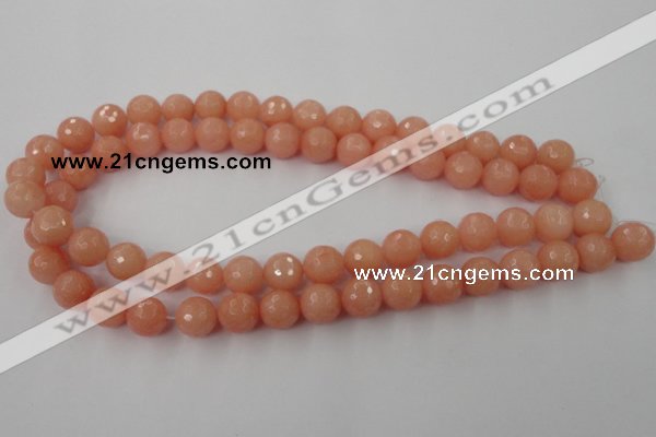 CCN775 15.5 inches 6mm faceted round candy jade beads wholesale