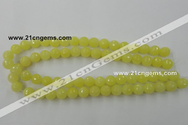CCN776 15.5 inches 6mm faceted round candy jade beads wholesale