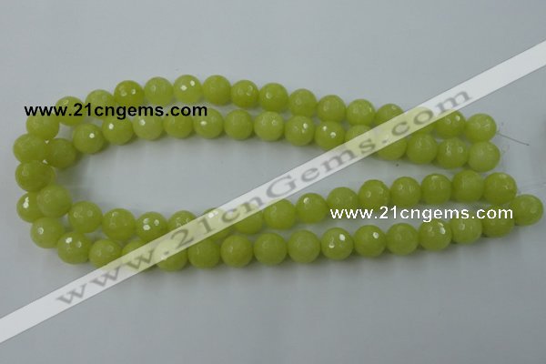 CCN777 15.5 inches 6mm faceted round candy jade beads wholesale