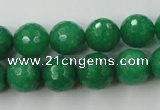 CCN780 15.5 inches 6mm faceted round candy jade beads wholesale