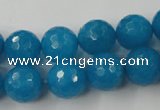 CCN781 15.5 inches 6mm faceted round candy jade beads wholesale