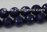 CCN782 15.5 inches 6mm faceted round candy jade beads wholesale