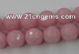 CCN786 15.5 inches 8mm faceted round candy jade beads wholesale