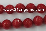 CCN790 15.5 inches 8mm faceted round candy jade beads wholesale